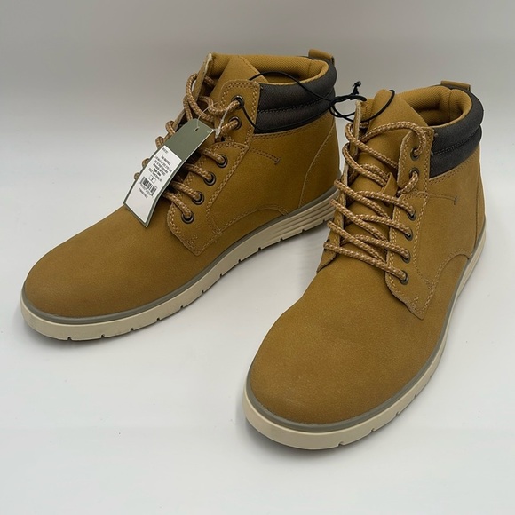 NWT Goodfellow & Co Mens Maxwell Casual Dress Ankle Boots Tan Size 9 - Picture 1 of 10